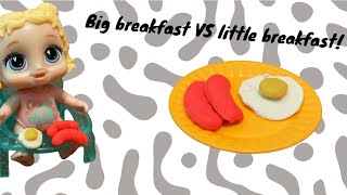 Big breakfast VS little breakfast! 🍳 by Ava’s World 149 views 7 months ago 2 minutes, 51 seconds