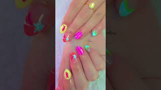 Beach nails #nails #fyp #nailart #naildesign #acrylicnails #naildesign #nailinspo
