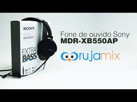 Unboxing Fone de ouvido Sony MDR-XB550AP