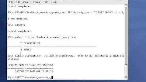 flashback version query