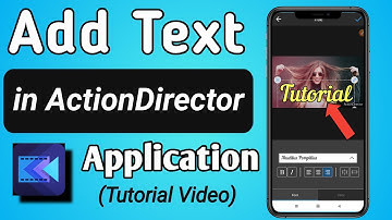 How to Add Text in ActionDirector App || ActionDirector App se Video me Text kaise lagai