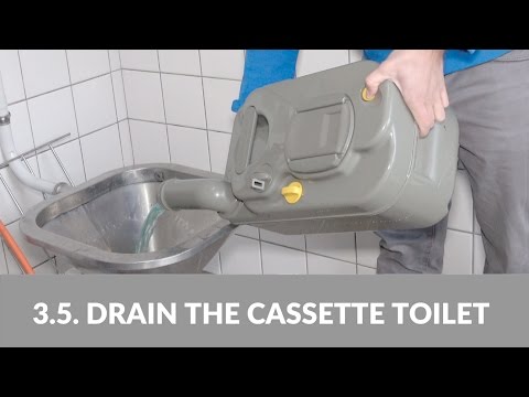 3.5. Drain the cassette toilet