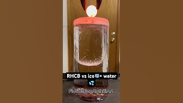 RHCB vs ice🧊+ water 💦 #asmr #experiment
