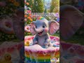 Elephant Bubble Bath 🫧🐘 | Satisfying Kids Short #shorts
