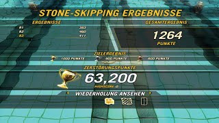 How to get gold in Carnage Mode in Stone Skipping with the Trailblazer