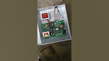 Three phase panel board for rolling shutter motor turning on and off