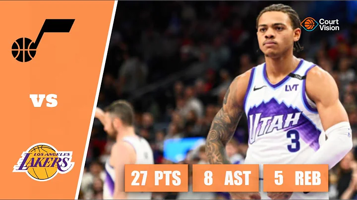 Keyonte George - 27 Points, 8 Assists, 5 Rebounds vs Lakers - 2025-26 Regular Season