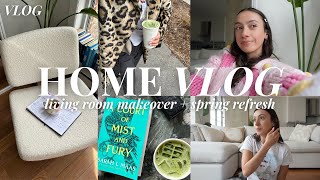 living room makeover, Cozey sofa review, spring haircut & closet swap 🌸 SPRING REFRESH VLOG