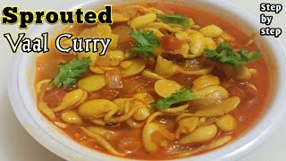 Vaal ni daal - Lima Beans Curry - Sprouted Vaal ki Sabzi - Sprouts Recipe by Nirma's food corner