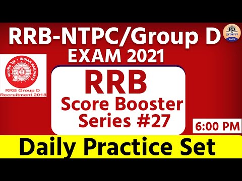 RRB NTPC Railway  Group D Daily Practice Set || RRB Score Booster Series #27 || Railway group - D