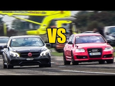 Audi RS6 C6 Vs Mercedes E63 AMG - DRAG RACE!