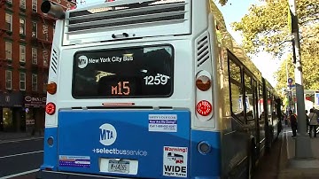 NYCTA Exclusive! : The M15 +Select Bus Service+ With NovaBus LFS Articulateds 1259 & 1277