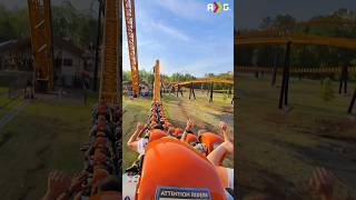 Back seat on Pantherian is INSANE! #rollercoaster #themepark #shorts