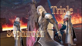 TRIPLE SEPHIROTH! - Dissidia Final Fantasy NT Custom Match