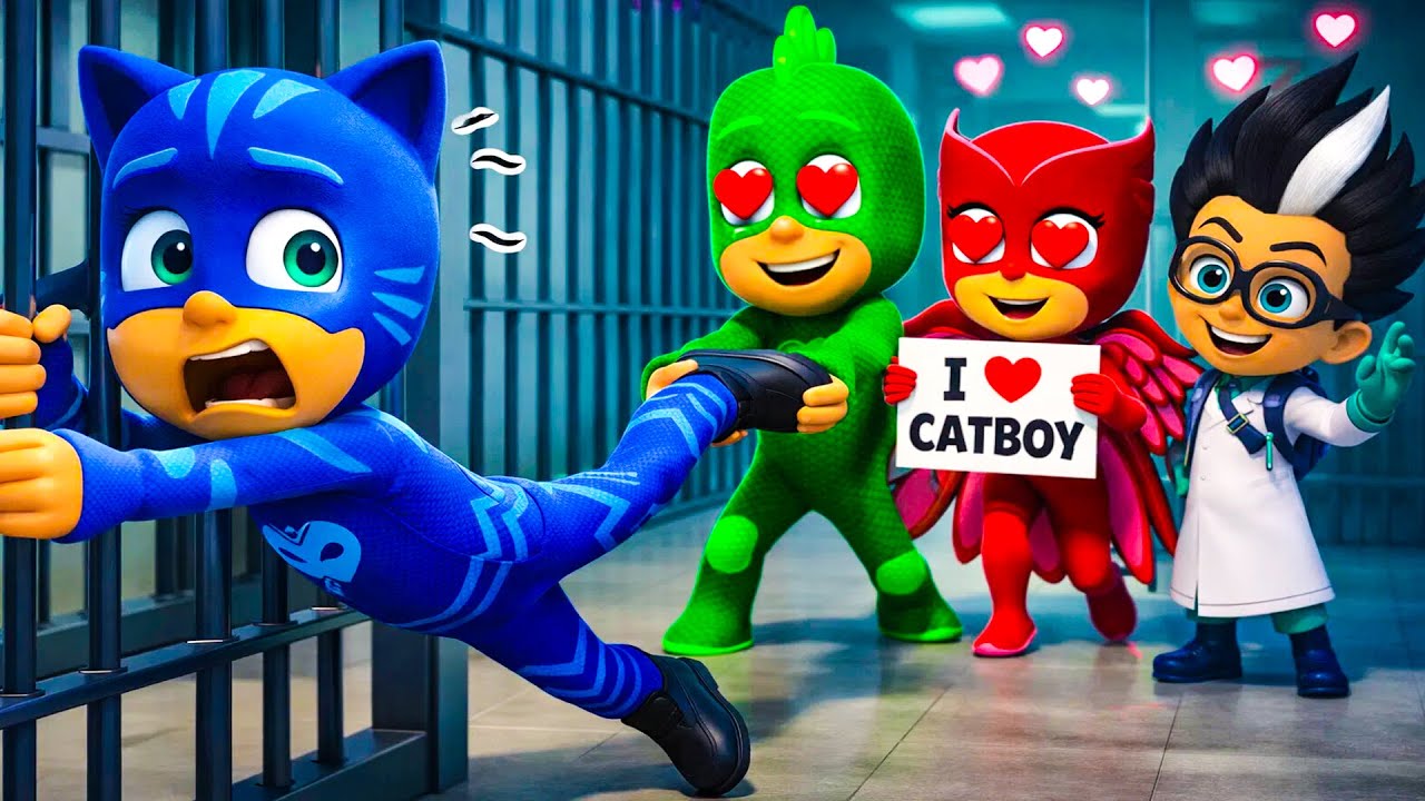 Catboy in Trouble 😱 Gekko & Owlette’s Unexpected Love Test 💔💚❤️ | PJ Masks Animation