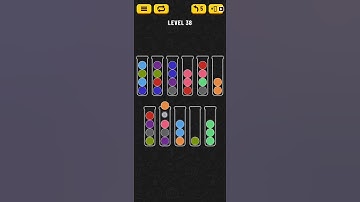 Ball Sort Puzzle Level 38 WalkThrough Solution Gameplay