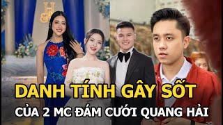 Danh tính gây sốt của 2 MC đám cưới Quang Hải