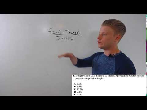 ACT Math: How to do Percent Change