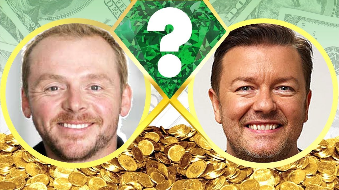 WHO'S RICHER? - Simon Pegg or Ricky Gervais? - Net Worth Revealed! (2017) - YouTube