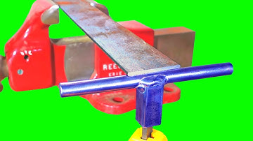 DIY Bench Vise Long Material Support - DIY Vise Accessory Homemade Tool Idea