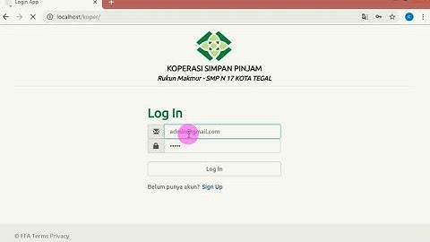 Aplikasi Web Koperasi CodeIgniter 3 Boostrap