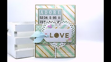 Vintage Gate fold Valentine Greeting Card Polly