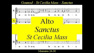 Gounod - St Cecilia Mass - Sanctus - Alto