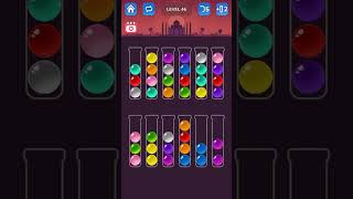 Ball Sort Puzzle Educational Gameplay  Level 40 to 49 Progression #ballsortpuzzle