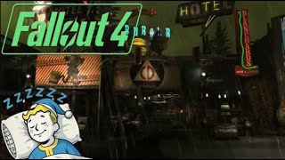 ☢️ Fallout 4 Radstorm Ambience | Rain, Mutated Frogs & Smooth Jazz in Neon Wasteland 🌩️