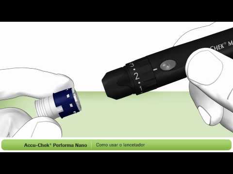 Como fazer um teste de glicemia no Accu Chek Performa Nano