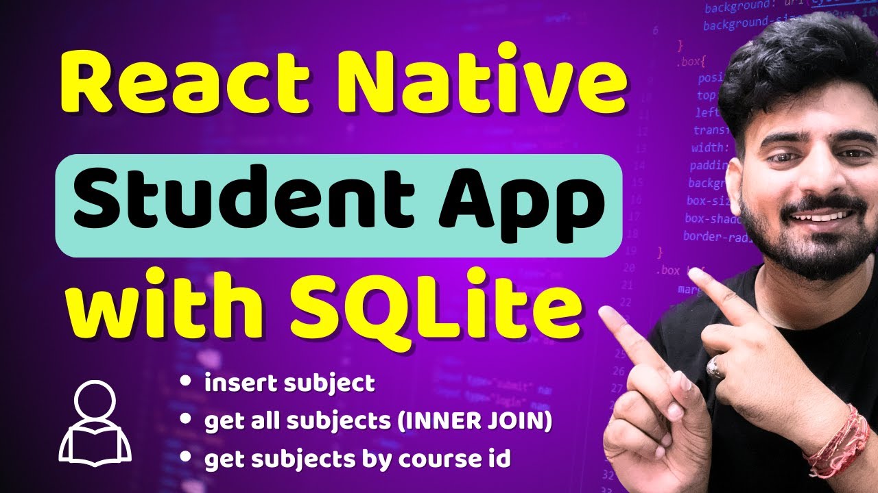 React Native + SQLite Student App | Episode 3| Engineer Codewala - YouTube