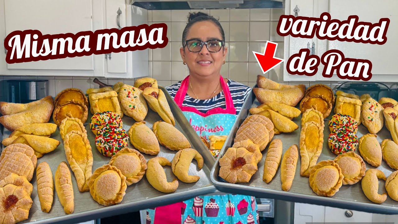 DIFERENTES TIPOS DE PAN CON UNA SOLA MISMA MASA - FÁCIL PARA APRENDER Y VENDER PAN DESDE CASA
