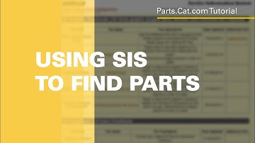 Tutorial : Using SIS to Find Parts