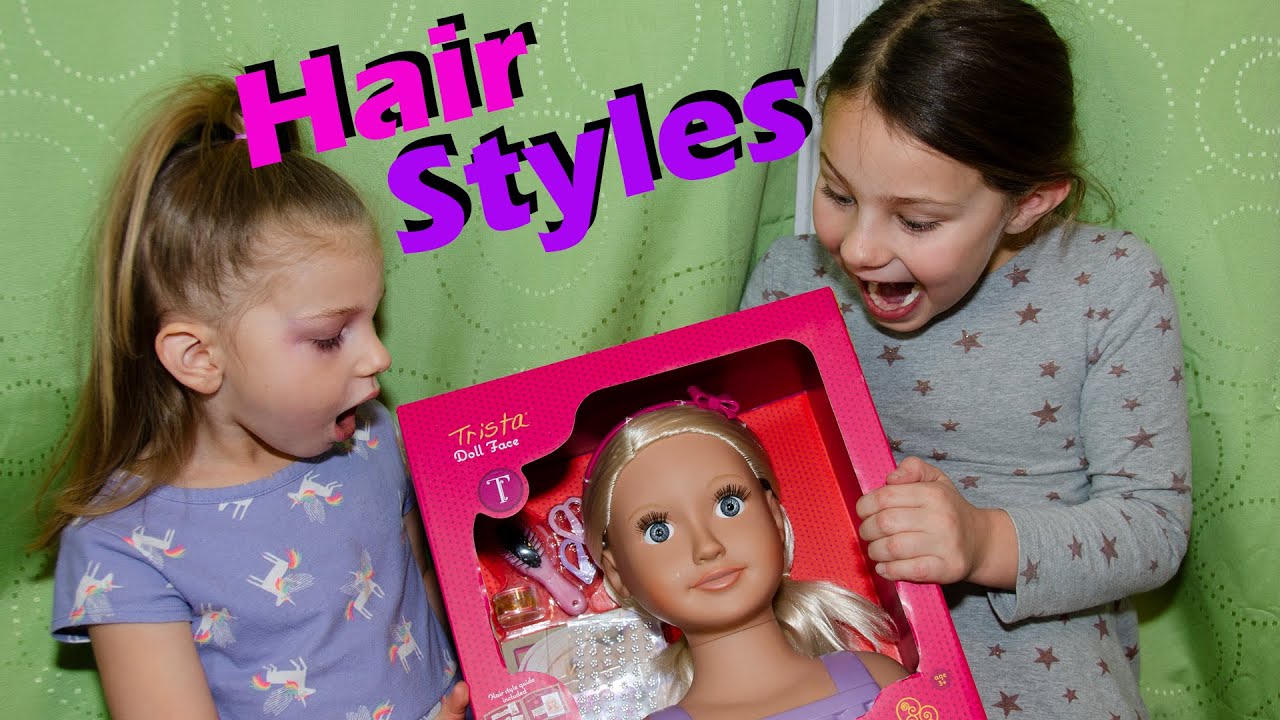 Trista Doll Head, Doll Hairstyles Styling Head