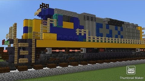 Minecraft CSX YN2 SD40-2 Tutorial.  Updated All-New Build!