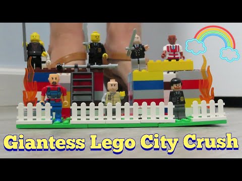Giantess Crush - Lego City & Men Crush! DEMOLISHED W/ Heeled Sandals *FETISH - ASMR* 18+ POV