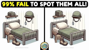 🐢🧩 Spot 3 Differences | Sharpen Your Focus 🧩🐢 | Quizonaut Turtle