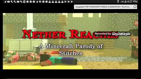 Nether reaches a minecraft parody of stiches made by cube works