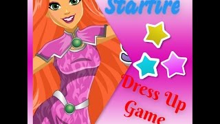 DC SuperHero Girls Starfire Dress up Game screenshot 5