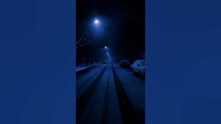 snow. // Dark Snowy Night🌧️🌙  (Listen to our playlists for similar songs to this 🌙)