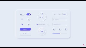 Neumorphic Elements | Mind-Blowing Codepen #43 #html #css #javascript #codepen #webdesign #UI