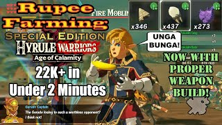 Hyrule Warriors: Age of Calamity - Rupee Farming SPECIAL EDITION - 22K+ in Under 2 Minutes!