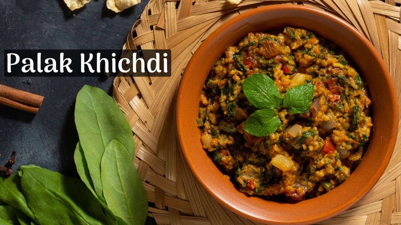 Palak Khichadi Recipe (पालक खिचड़ी) Spinach Rice Khichadi Healthy