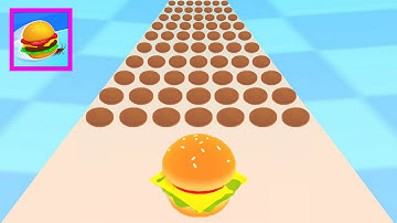 Burger Rush 🍔🌈 NEW GAME All Levels Gameplay Android iOS NEW UPDATE 1-2