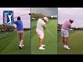 DeChambeau, Fowler and Dufner re-create Arnold Palmer’s driver off the deck