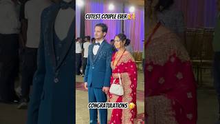 Congratulations cutest couple 👩‍❤️‍👨#shortvideoviral #dailyshorts #weddingvideo #receptionnight