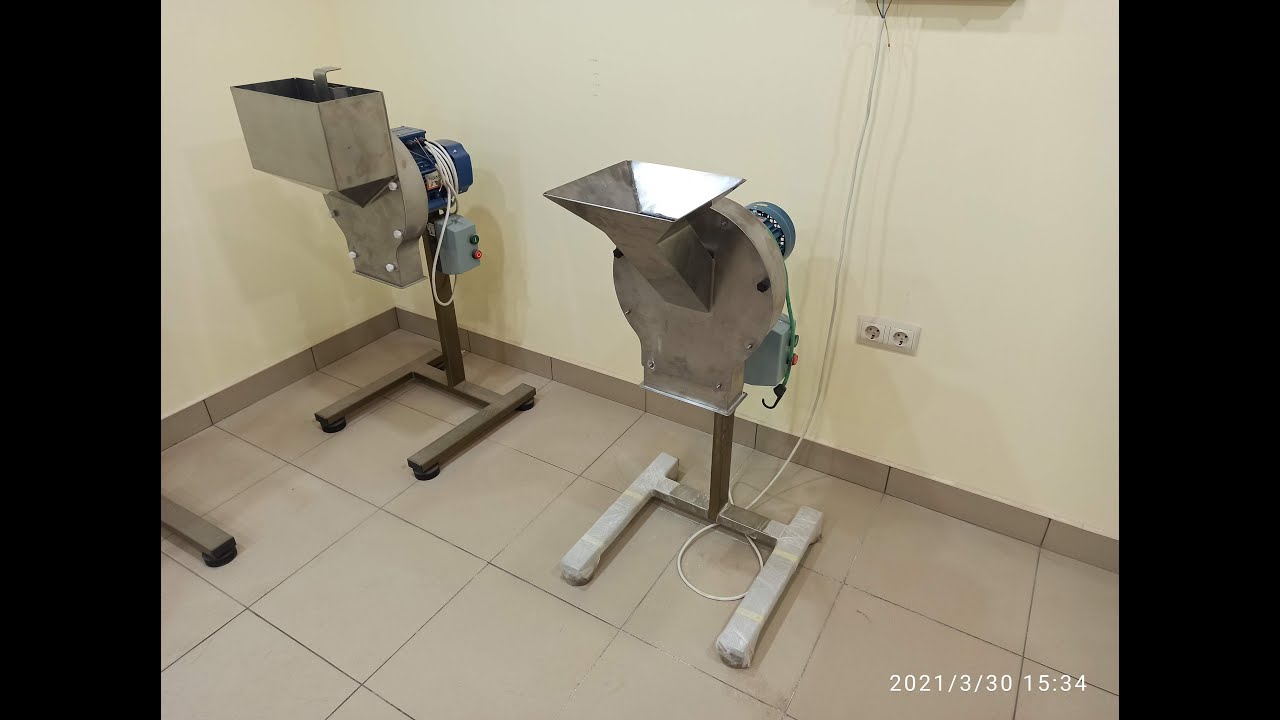 Измельчение жмыха амаранта. Амарантовая мука. - YouTube