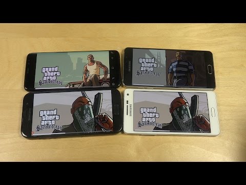 GTA San Andreas Samsung Galaxy S8 vs. Galaxy A5 2017 vs. A5 2016 vs. A5 2015 Gameplay Review!