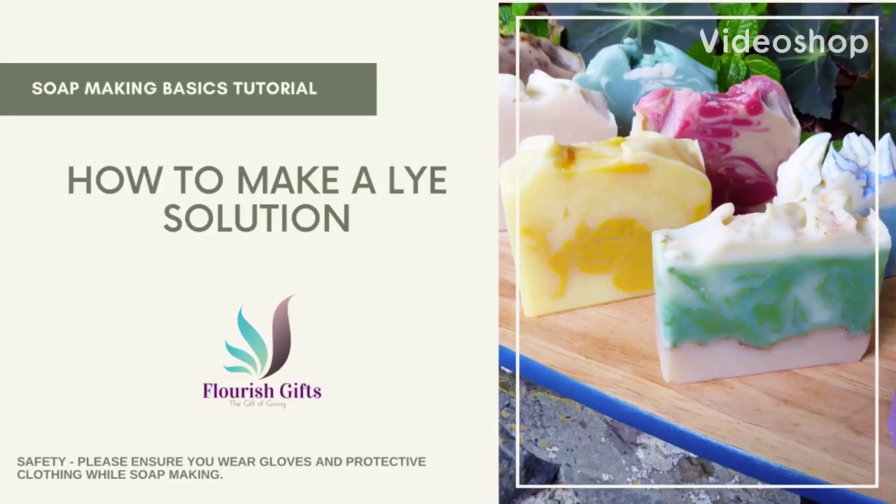 Soap Making Basics How to make lye solution YouTube