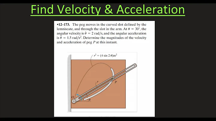 Dynamics Problem: Find Velocity and Acceleration using Radial and Transverse Components